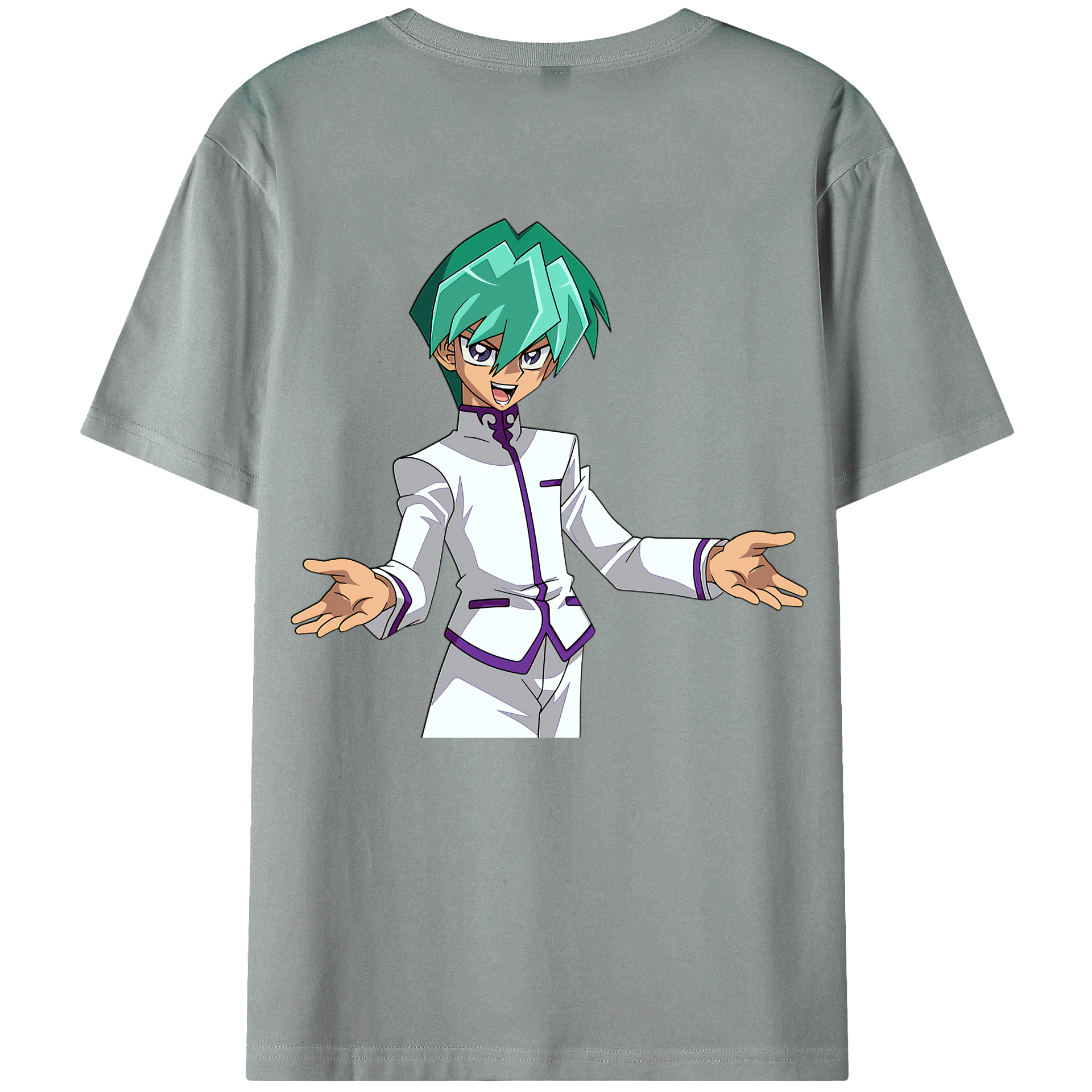 （画像用） 遊☆戯☆王 Yu-Gi-Oh! 綿100％ メンズ半袖Tシャツ（バックプリント） 通気性